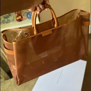 Brandon Blackwood Market Tote in Brown Mesh